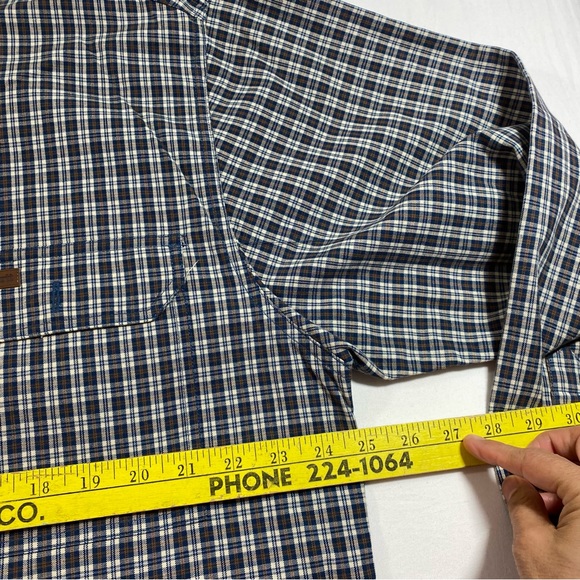 Carhartt Shirt Men’s X- Large Checkered long sleeve cotton Casual Button Down - Picture 5 of 8